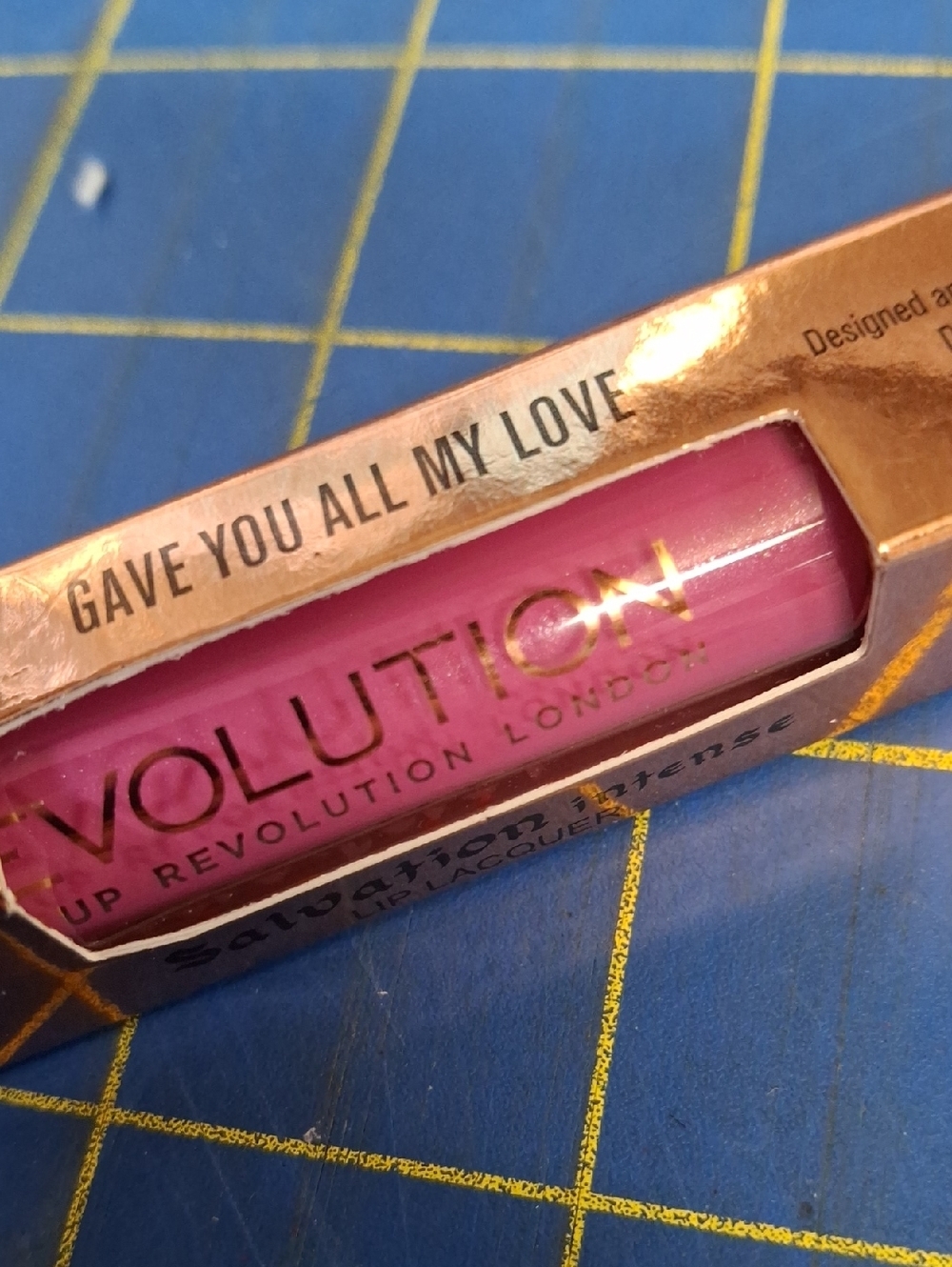 Revolution Salvation Intense Lip Lacquer Gave You All My Love Pink 2ml New Box